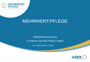 Zweite Multiplikatorenschulung im Projekt "WAI-Pflege"